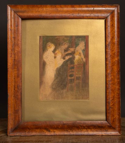 George BOTTINI (1874–1907)
Cabaret Scene
Watercolor...