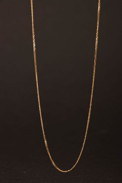 Gold chain.
750°/00 gold.
L: 48 cm.
Weight:...