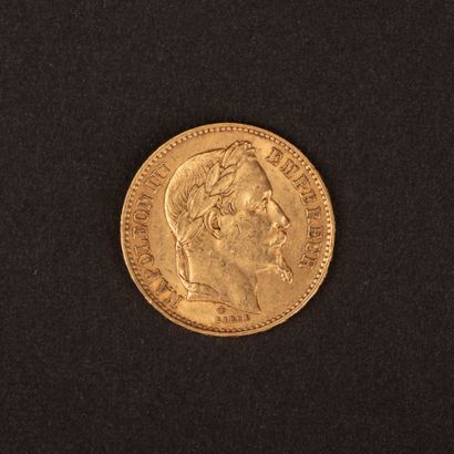 Napoleon III 20-franc gold coin, laureate...