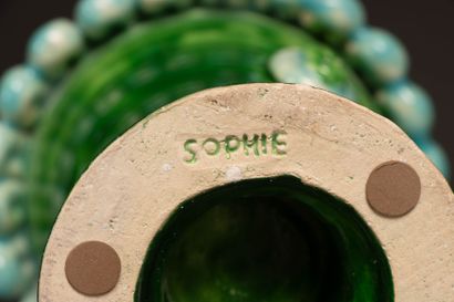 SOPHIE Studio - 
Green ceramic cone-shaped...