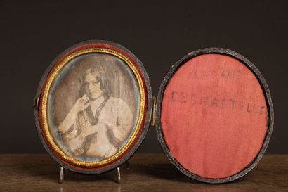 Late 19th-century daguerreotype in a case,...