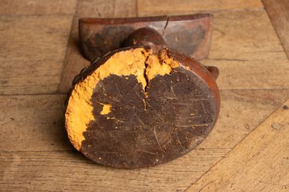 DEMOCRATIC REPUBLIC OF CONGO - Luba Culture.
Carved...