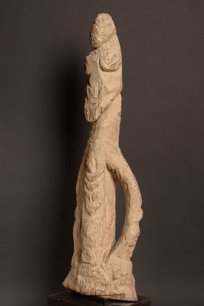 PAPUA, New Guinea - Sepik Culture. 
A carved...