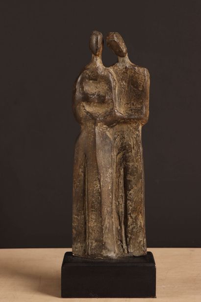 NIJO, late 20th century
Pair
Patinated metal...