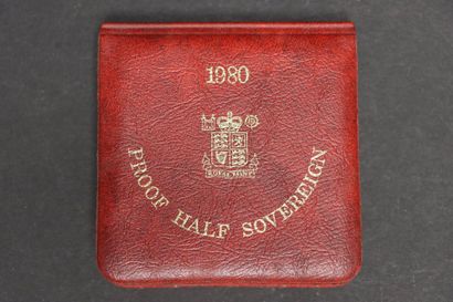 1980 Half Sovereign Gold Coin.
22-karat gold,...