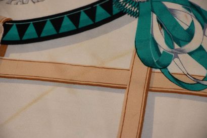 Hermès Paris:
Silk carré, “Couvertures et...