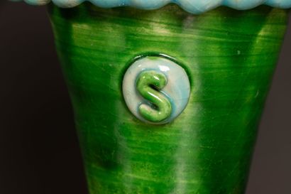 SOPHIE Studio - 
Green ceramic cone-shaped...