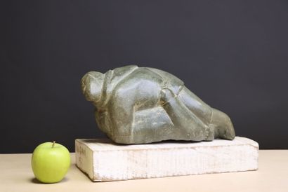 The Struggle
Inuit stone sculpture, 
marked...