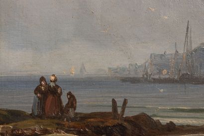 Mid-19th-century French School
View of Boulogne-sur-Mer?
Oil...