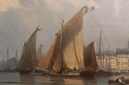 Mid-19th-century French School
View of Boulogne-sur-Mer?
Oil...