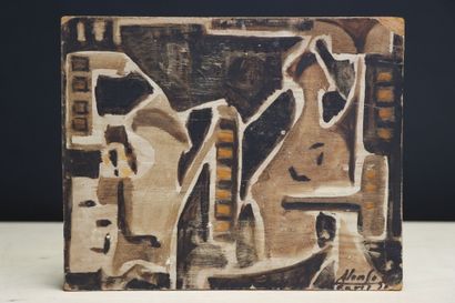 Angel ALONSO (1923–1994) 
Abstract composition.
Oil...