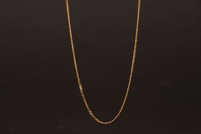 Gold chain.
750°/00 gold.
L: 48 cm.
Weight:...