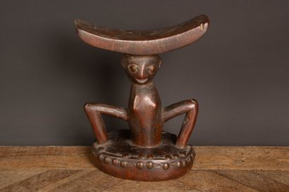 DEMOCRATIC REPUBLIC OF CONGO - Luba Culture.
Carved...