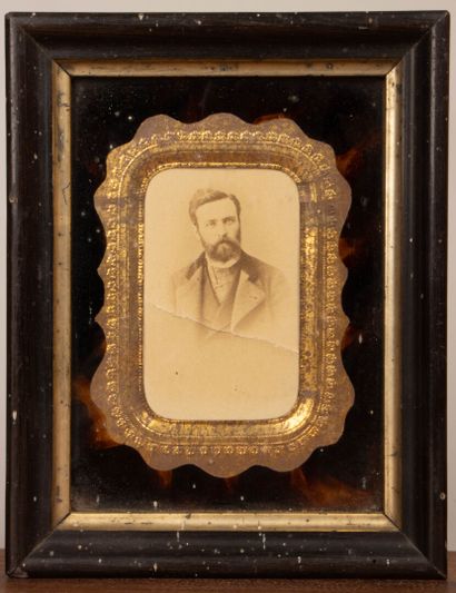 Set of portraits from the Napoleon III era,...