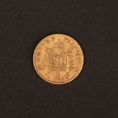 Napoleon III 20-franc gold coin, laureate...