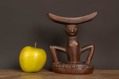 DEMOCRATIC REPUBLIC OF CONGO - Luba Culture.
Carved...