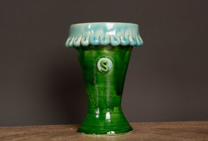 SOPHIE Studio - 
Green ceramic cone-shaped...