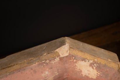 Pair of wall sconces made of patinated plaster
Late...