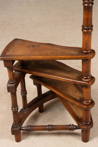 Library staircase. 
Height: 113 cm
Stain...