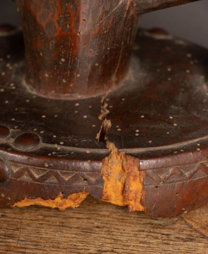 DEMOCRATIC REPUBLIC OF CONGO - Luba Culture.
Carved...