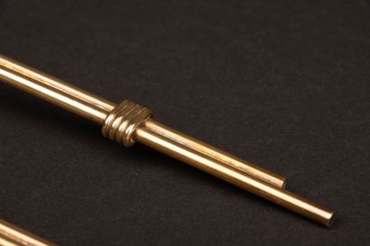 Jean DESPRES (1889–1980) 
Gilded metal cutlery...