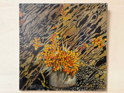 Michele BRUNET VIDAL (1938) 
Bouquet with...