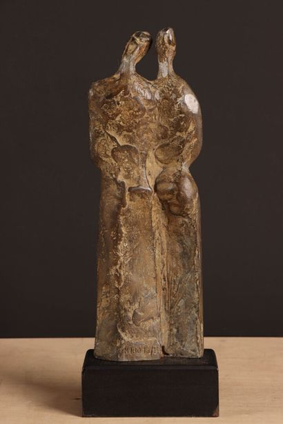 NIJO, late 20th century
Pair
Patinated metal...