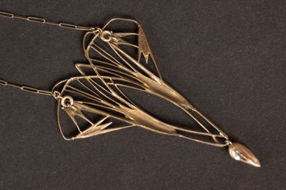 Henry MIAULT 
Art Nouveau necklace consisting...