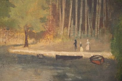 Roland OUDOT (1897–1981): 
The Bois de Boulogne,...