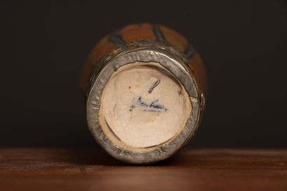DENBAC.
Small glazed stoneware vase, signed,...