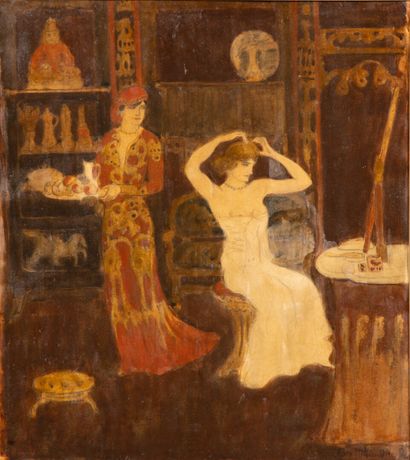 George BOTTINI (1874–1907)
Woman at Her Toilet
Watercolor...