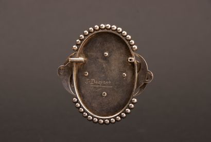 Jean DESPRES (1889–1980) 
Large oval brooch...