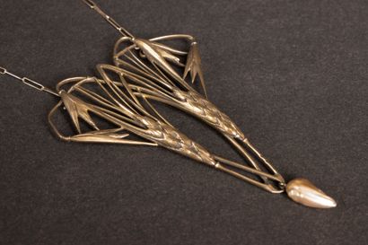 Henry MIAULT 
Art Nouveau necklace consisting...