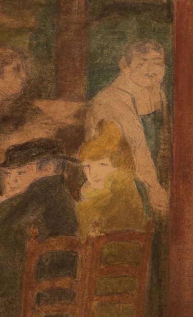 George BOTTINI (1874–1907)
Cabaret Scene
Watercolor...