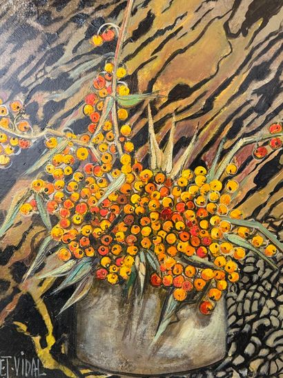 Michele BRUNET VIDAL (1938) 
Bouquet with...
