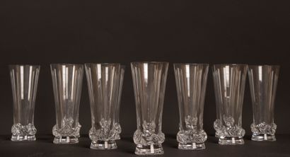 DAUM, SORCY Model,
Set of eleven crystal...