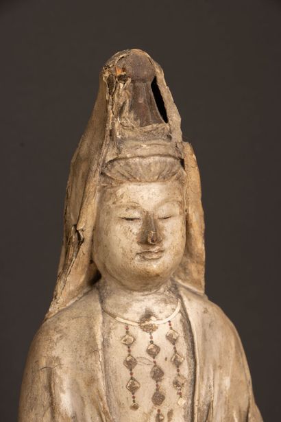 JAPAN 
Statuette of the goddess Kannon, the...