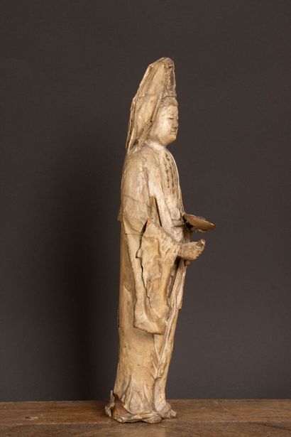 JAPAN 
Statuette of the goddess Kannon, the...