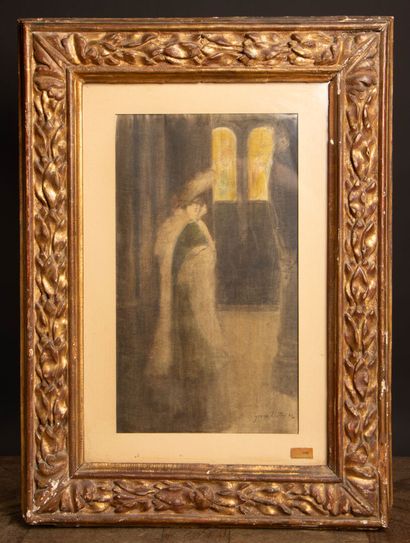 George BOTTINI (1874–1907)
Woman in a Cape.
Watercolor...