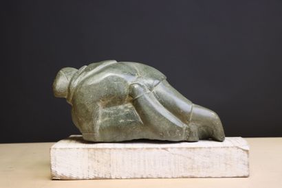 The Struggle
Inuit stone sculpture, 
marked...