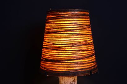 ACCOLAY 
Ceramic and resin lamp, 1960s. 
H:...