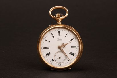 Gold pocket watch, gold dust cover, missing...