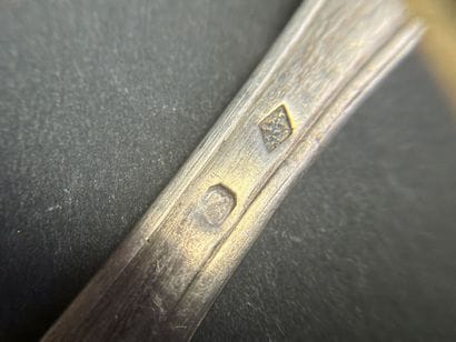 Deux louches en argent poinçon veillard....