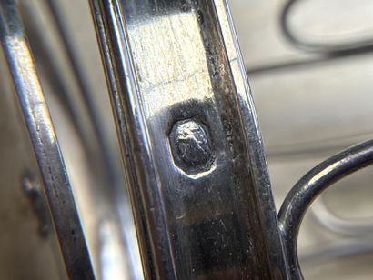 Eléments en argent, couvercles de boites,...
