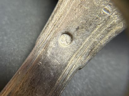 Deux louches en argent poinçon veillard....