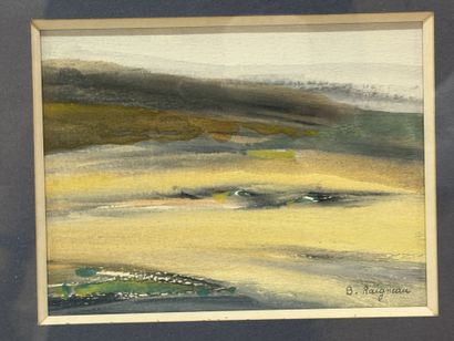 Lot comprenant:
Lithographie, pastel, calendrier...
