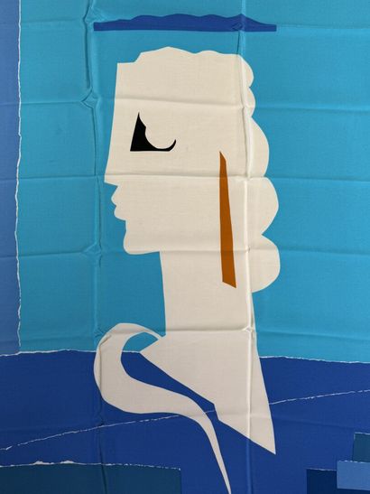 YVES SAINT LAURENT
Foulard en soie: l'Ete.
90...