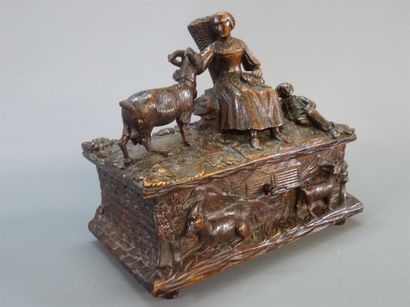 Travail de la Foret Noire Coffret en bois...