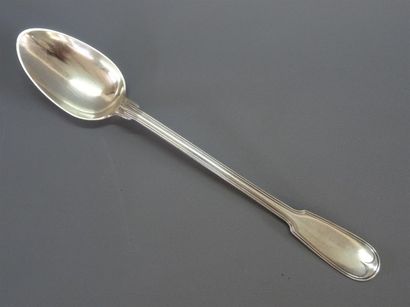 Cuillère à ragout en argent, modèle filet...