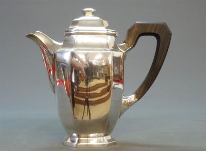 Cafetière en argent de style Art Déco, Savart...